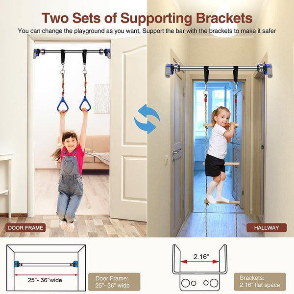 Playground Childrens Pull Up Bar Gym Kids Play Set – Indoor