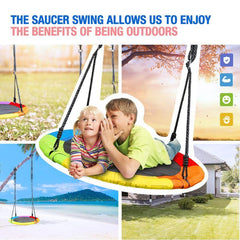 enjoy outdoor saucer swing