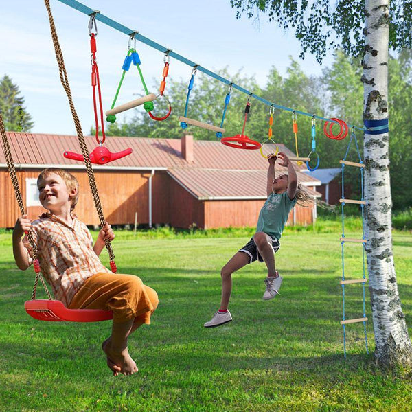55FT Ninja Obstacle Course Set for Kids Adults Family Yard Garden