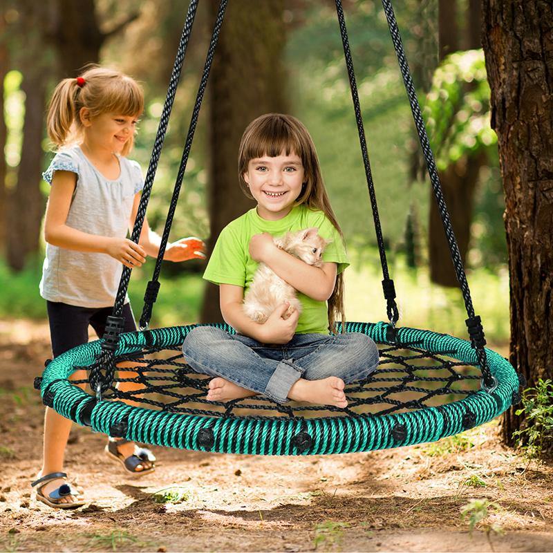 40 Spider Web Swing Kids Round Web Swing Tree Swing Backyard Playground –  klokick