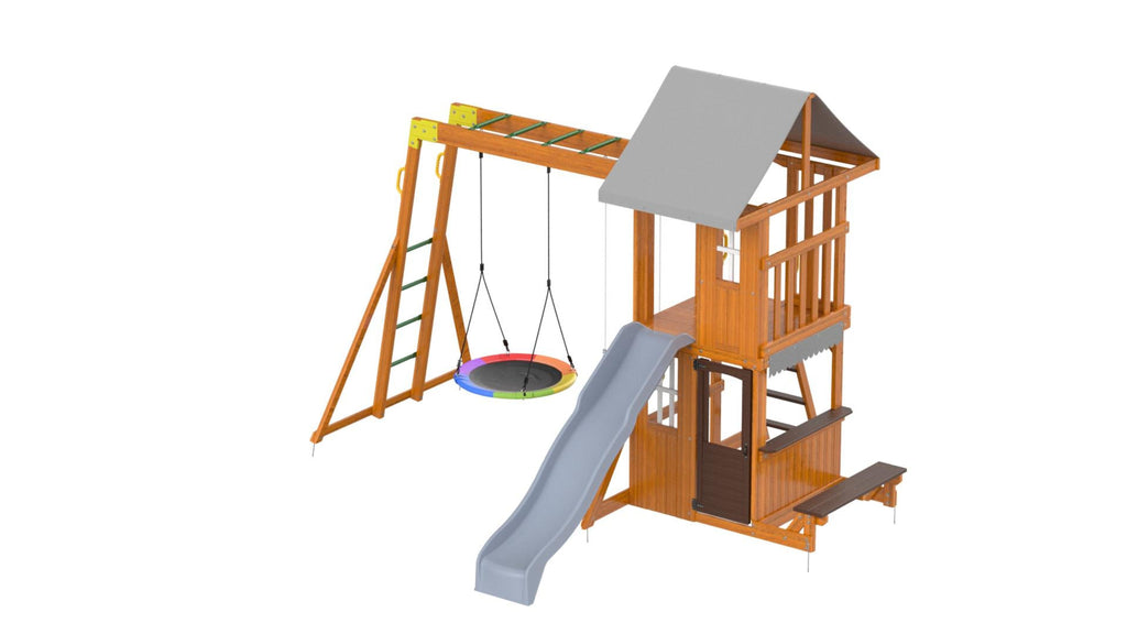 Assembly video-Cedar Wood Swing Set