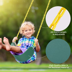 KloKick Heavy Duty Metal Swing Set for Kids & Adults, 600lb Capacity, Includes Trapeze Bar, Belt Swing & Platform Swing for Outdoor Fun