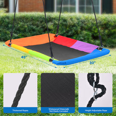 KloKick Heavy Duty Metal Swing Set for Kids & Adults, 600lb Capacity, Includes Trapeze Bar, Belt Swing & Platform Swing for Outdoor Fun