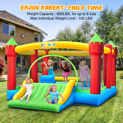 KLOKICK 15x 12FT Large Bounce House 840D Oxford Inflatable Bouncers for 6 Kids with Blower & Slide for 3-10 Years, Child, Adult, Infant, Teen, Tween