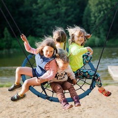Klokick 700lbs Spider Web Swing Set, 40" Saucer Tree Swing for Kids
