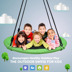 Klokick Outdoor Saucer Tree Swing Set with 40 inch 