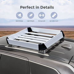 Pumpkin Roof Rack, 55" x 39" Waterproof 150LB Capacity Rooftop Cargo Carrier for SUV Cars with Locks
