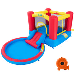 Inflatable Bounce House With Slide, Pool