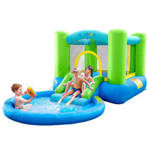 Inflatable Bounce House With Slide, Pool