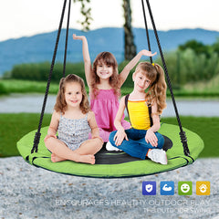 Giant 40" Flying Saucer Tree Swing Spider Web Spinner Swing 700lbs
