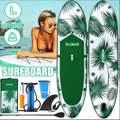 KLOKICK 11FT Inflatable Stand Up Paddle Board 6" Thick with Complete Accessories