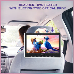 10.1 inch Car DVD Player with Headrest Mount, HDMI,Support 1080P Video,USB SD,Region Free,AV Out