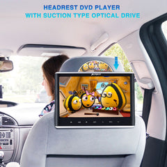 12" Car DVD Player with HDMI Input & Headphone & Mounting Bracket, Support Sync Screen Last Memory Region Free