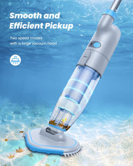Pool Cleaner for Swimming Pool Cleaning & Heavy Duty Power, Handheld Pool Vacuums Rechargeable Swimming Pool Cleaner for Inground & Above Ground Pool