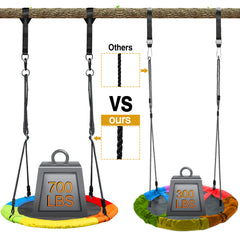 700lb 40 Inch 900D Oxford Waterproof Fabric Saucer Tree Swing
