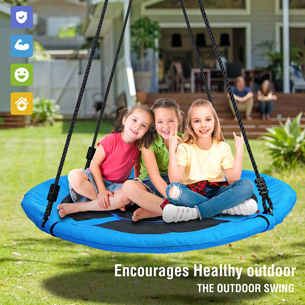 40" 700lb Large Saucer Tree Swing for Kids and Adults with 2pcs Hanging Kit