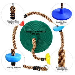 5 Colors Climbing Rope Swing + Belt Swing