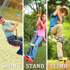 5 Colors Climbing Rope Swing + Belt Swing