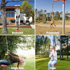5 Colors Climbing Rope Swing + Belt Swing