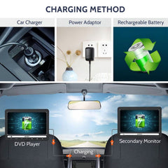 10.1" Dual Screen Portable Car DVD Player with headphones,HDMI Input Sync Playing Last Memory Region Free