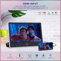 10.1 inch Car DVD Player with Headrest Mount, HDMI,Support 1080P Video,USB SD,Region Free,AV Out