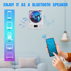 Pumpkin Portable CD Player with Dual Stereo Speakers, Rechargeable CD Player with Anti-Skip Protection, Walkman CD Player with AUX Cable and Headphone