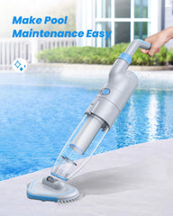 Pool Cleaner for Swimming Pool Cleaning & Heavy Duty Power, Handheld Pool Vacuums Rechargeable Swimming Pool Cleaner for Inground & Above Ground Pool