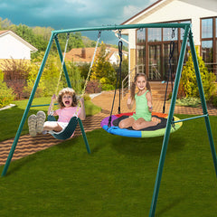 Metal A-frame Stand for Double Swing