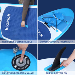 335cm Inflatable Stand Up Paddle Board with Electric Air Pump