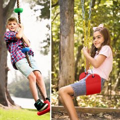 5 Colors Climbing Rope Swing + Belt Swing