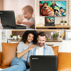 Pumpkin 10.1'' Portable DVD Player with Bag, HDMI Input, AV Out, 2500mAh Battery, Region Free, Last Memory