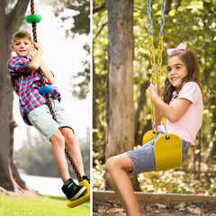 5 Colors Climbing Rope Swing + Belt Swing