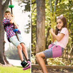 5 Colors Climbing Rope Swing + Belt Swing