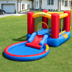 Inflatable Bounce House With Slide, Pool