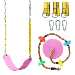 5 Colors Climbing Rope Swing + Belt Swing