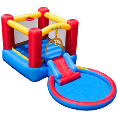 Inflatable Bounce House With Slide, Pool
