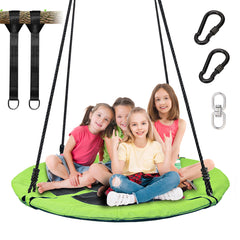 Giant 40" Flying Saucer Tree Swing Spider Web Spinner Swing 700lbs