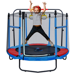 JUGADER 5Ft Trampolines for Kids with Safety Enclosure Net and Swing Rings