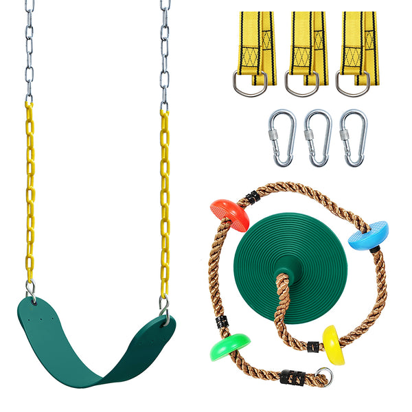 5 Colors Climbing Rope Swing + Belt Swing