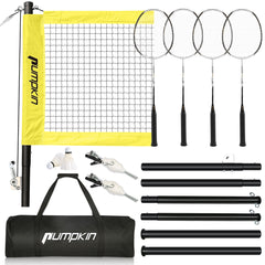 Portable Outdoor Badminton Volleyball Tennis Net with Stand Frame Bag Full Set