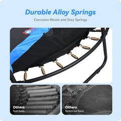 JUGADER 5Ft Trampolines for Kids with Safety Enclosure Net and Swing Rings