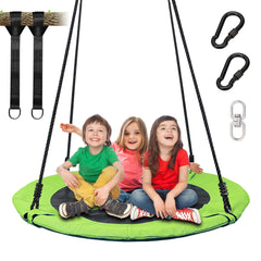 Giant 40" Flying Saucer Tree Swing Spider Web Spinner Swing 700lbs