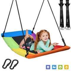 60" Textilene Saucer Tree Swing Platform Nest Swing for Kids Adults up to 720lb