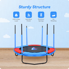 JUGADER 5Ft Trampolines for Kids with Safety Enclosure Net and Swing Rings