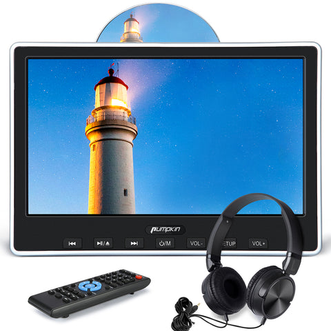 10.1 inch Car DVD Player with Headrest Mount, HDMI,Support 1080P Video,USB SD,Region Free,AV Out