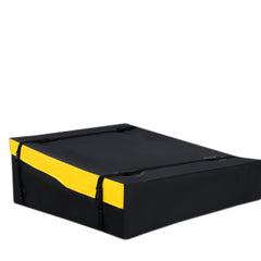 Pumpkin Car Roof Bag Waterproof, 16 Cubic Feet Cargo Carrier, with Straps and Door Hooks, Yellow